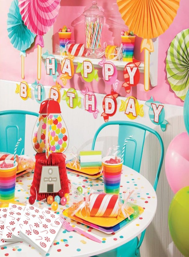 CODOHI 200 Pack Christmas Guest Napkins - Festive Candy Cane & Candy Design - 2-Ply Disposable Paper Napkins - 16x16 Inch - Ideal for Xmas, Holidays, and Parties - Image 3